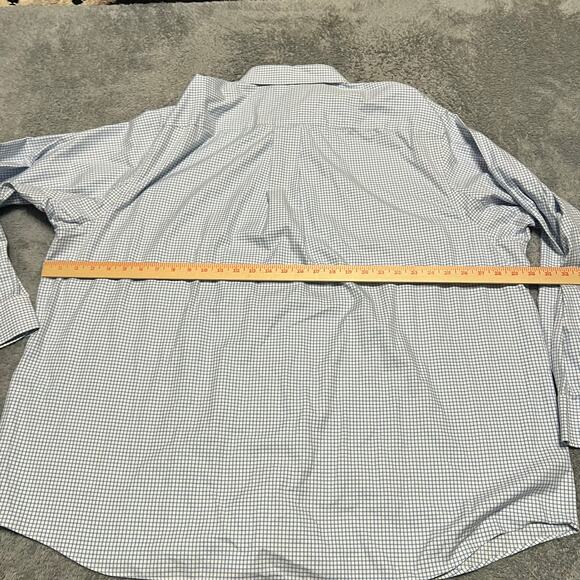 Duluth Trading WrinkleFighter Shirt Mens 3XL Plaid Blue Long Sleeve - Picture 7 of 7